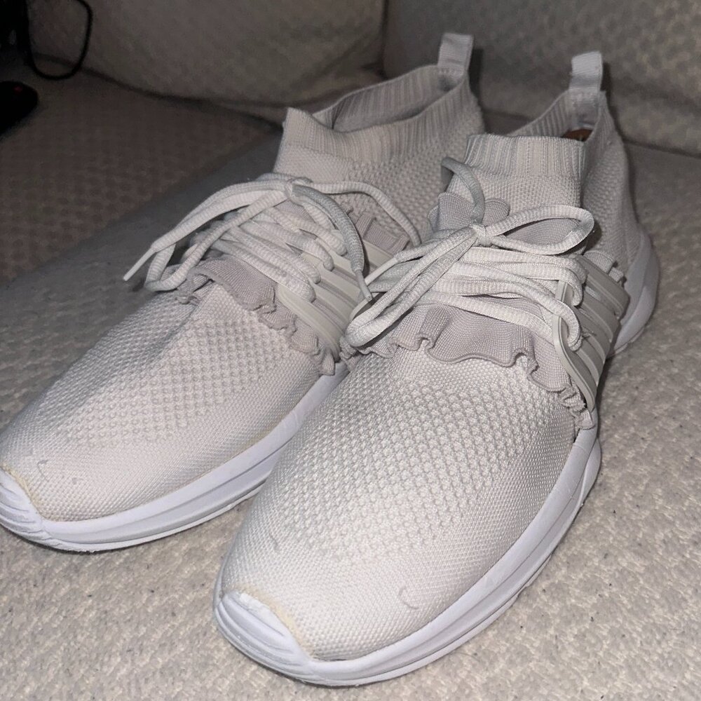 Zara Men's Laceless Slip On Sneakers - Size 44 - White - Mesh